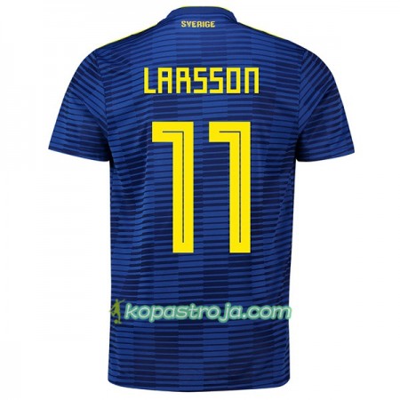 Billiga Fotbollströjor Sverige Larsson 11 VM 2018 Borta tröja